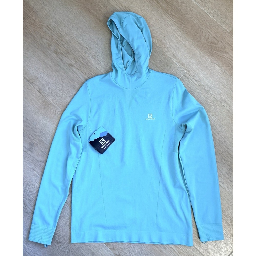 SALOMON AGILE MID SEAMLESS‎ HOODIE WOMEN'S MEDIUM